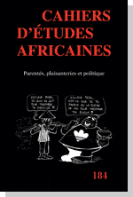 couverture de la revue Cahiers d'études africaines