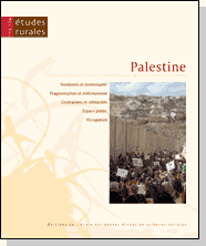 Couverture de la revue Études rurales, Palestine