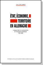 Couverture de l'ouvrage État, économie, territoire en Allemagne, de Guillaume Garner